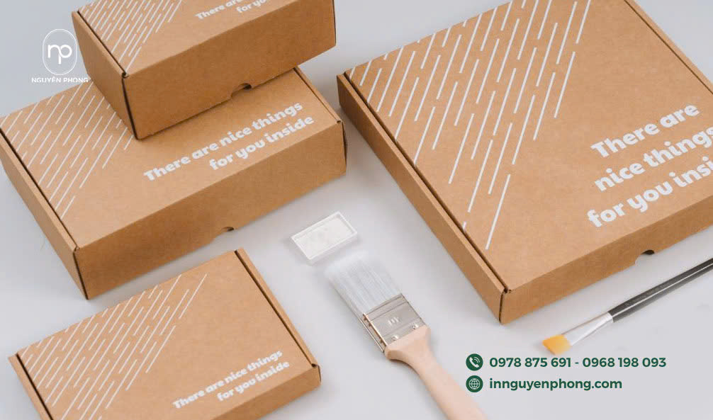 Hộp bồi giấy chất liệu Kraft